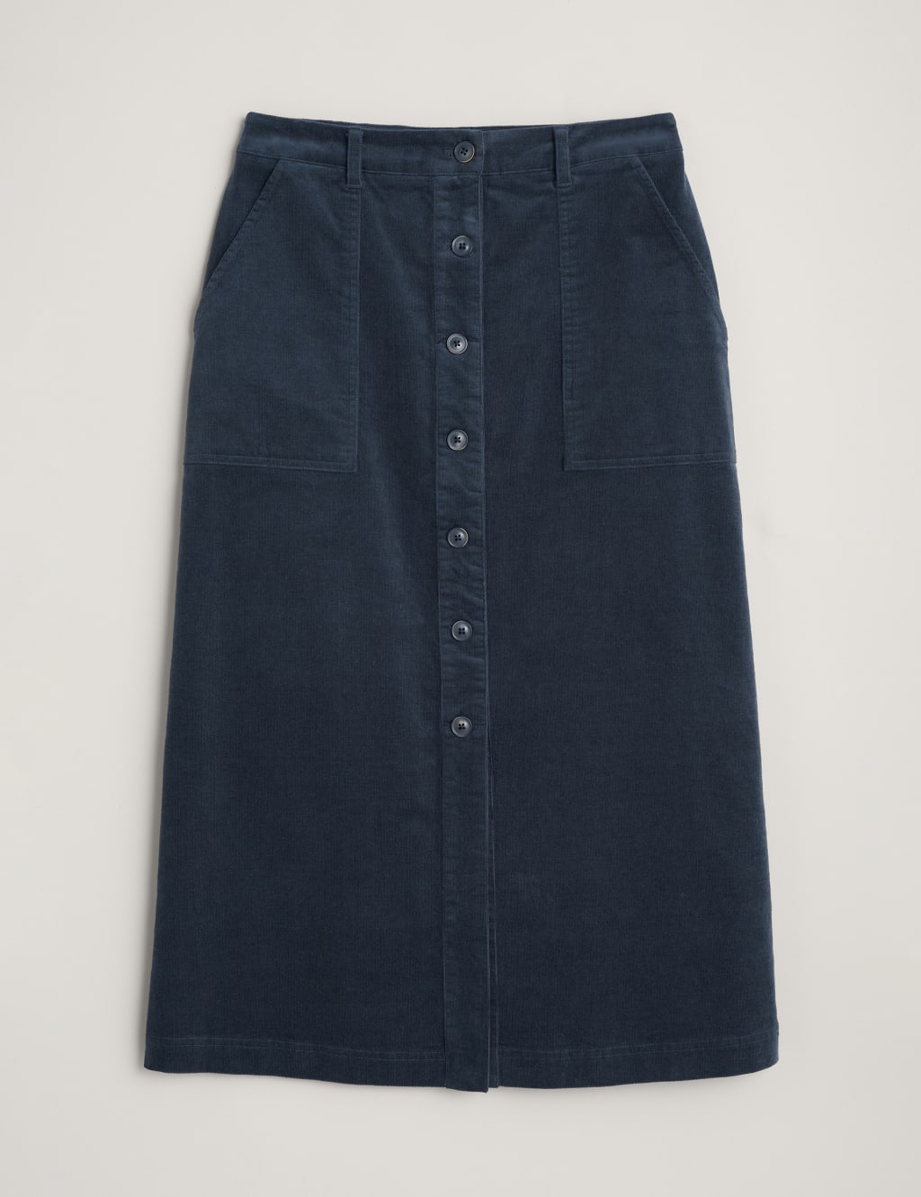 Button front skirt discount cord