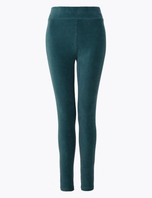 SPANX, Pants & Jumpsuits, Spanx Velvet Leggings Malachite Emerald Green  High Waisted S