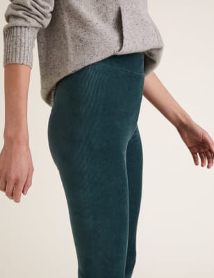 Cord High Waisted Leggings M S Collection M S