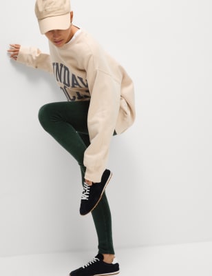 Marks and spencer cord leggings hot sale