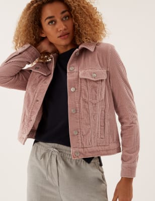 M&s ladies cheap pink jackets