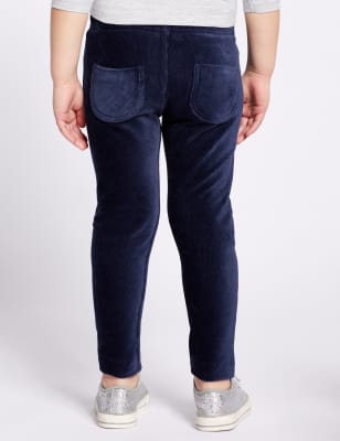 Navy cord jeggings top