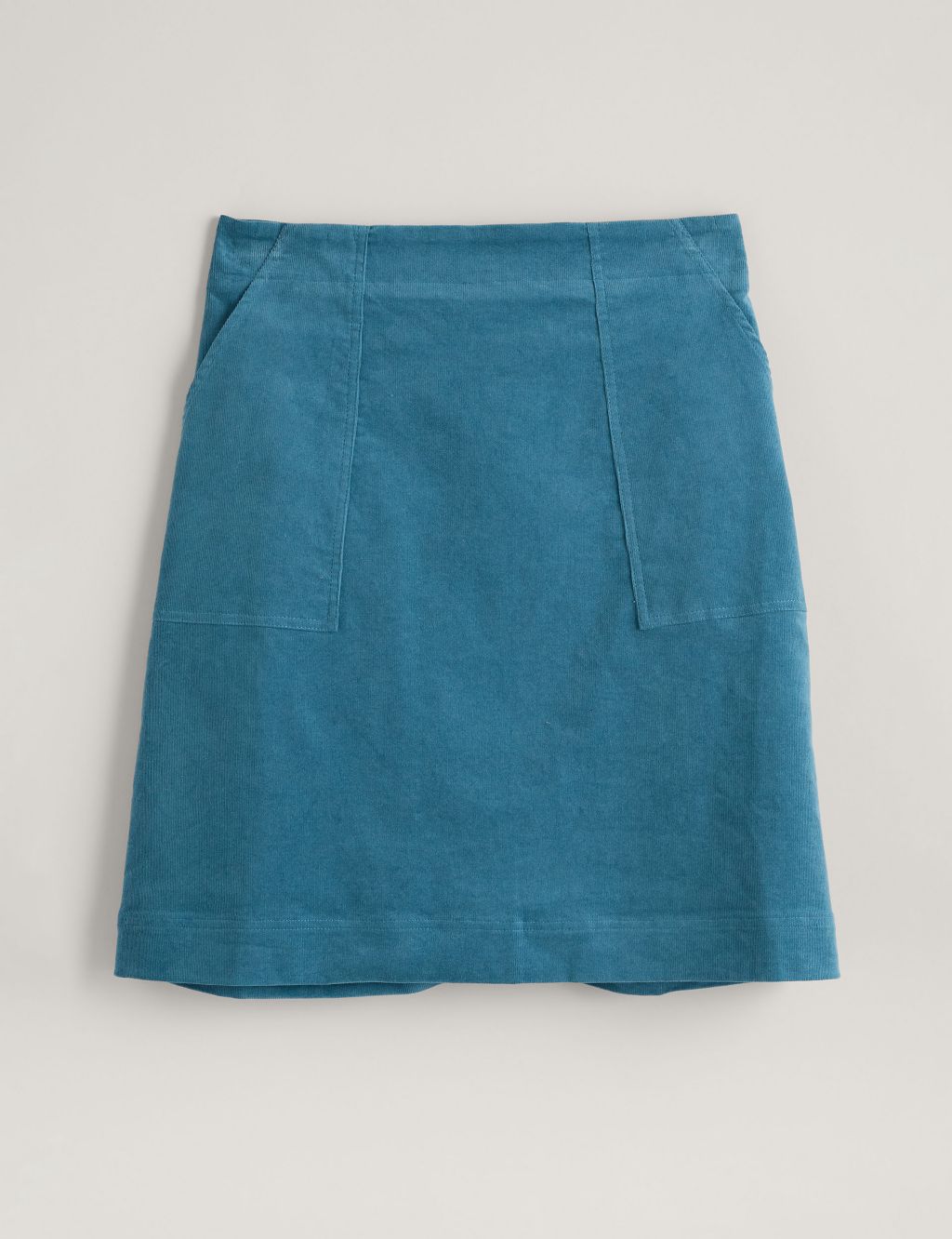 Cord Knee Length A-Line Skirt 1 of 5