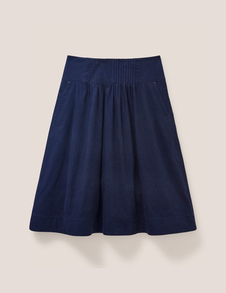 Navy pleated deals skirt m&s