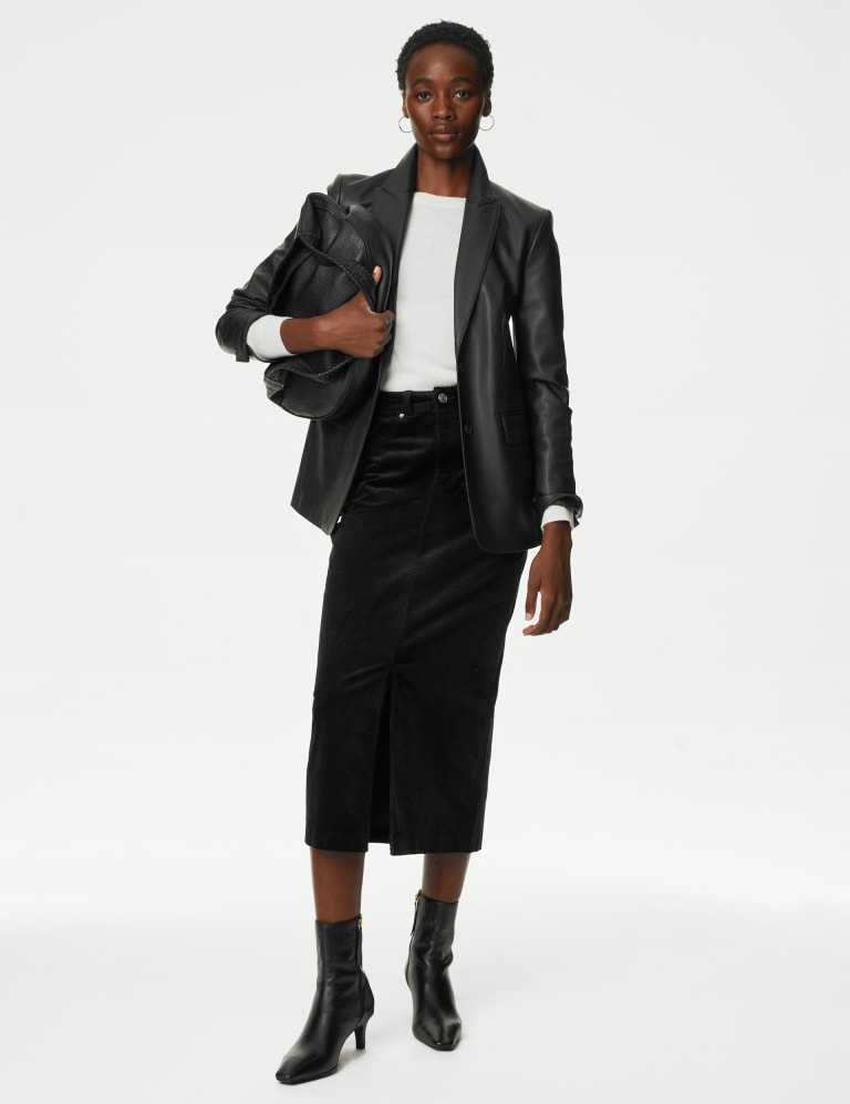 Long black new arrivals skirt m&s