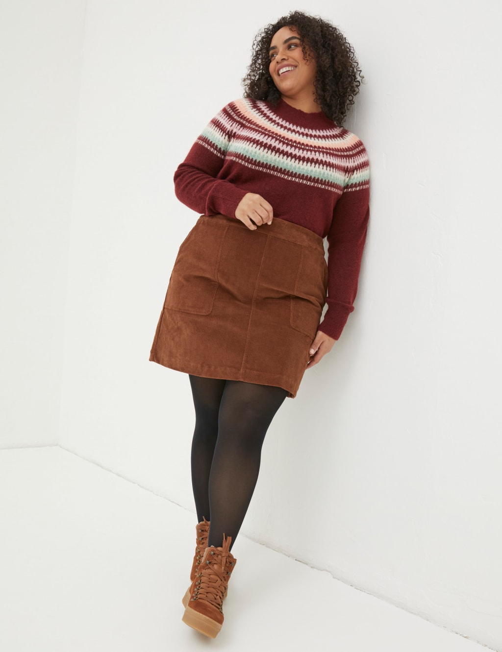 Cord Mini A Line Skirt FatFace M S