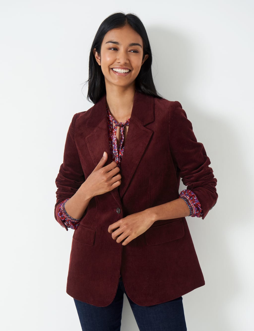 Ladies 2025 cord blazer