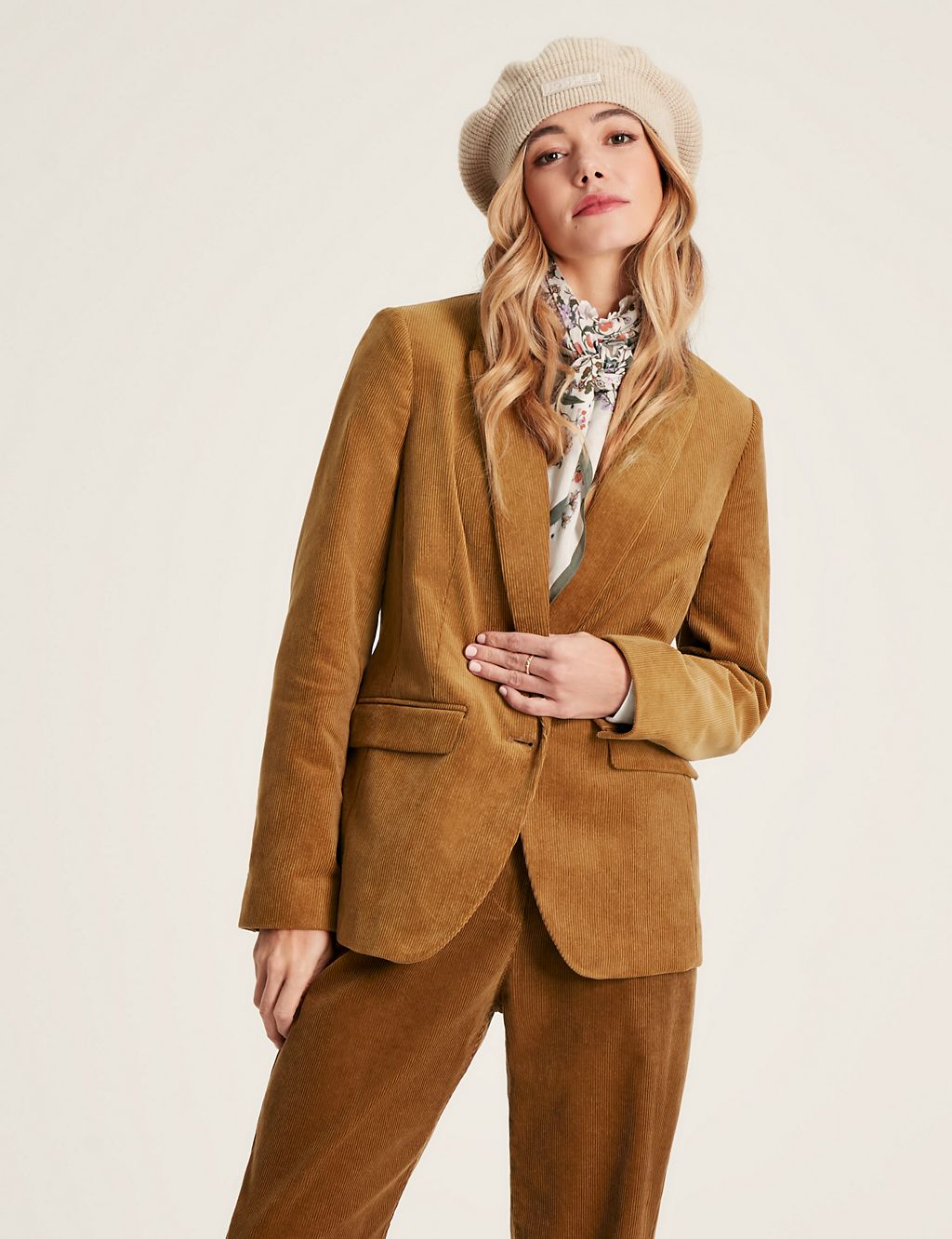 Cord Tailored Single Breasted Blazer 3 of 7