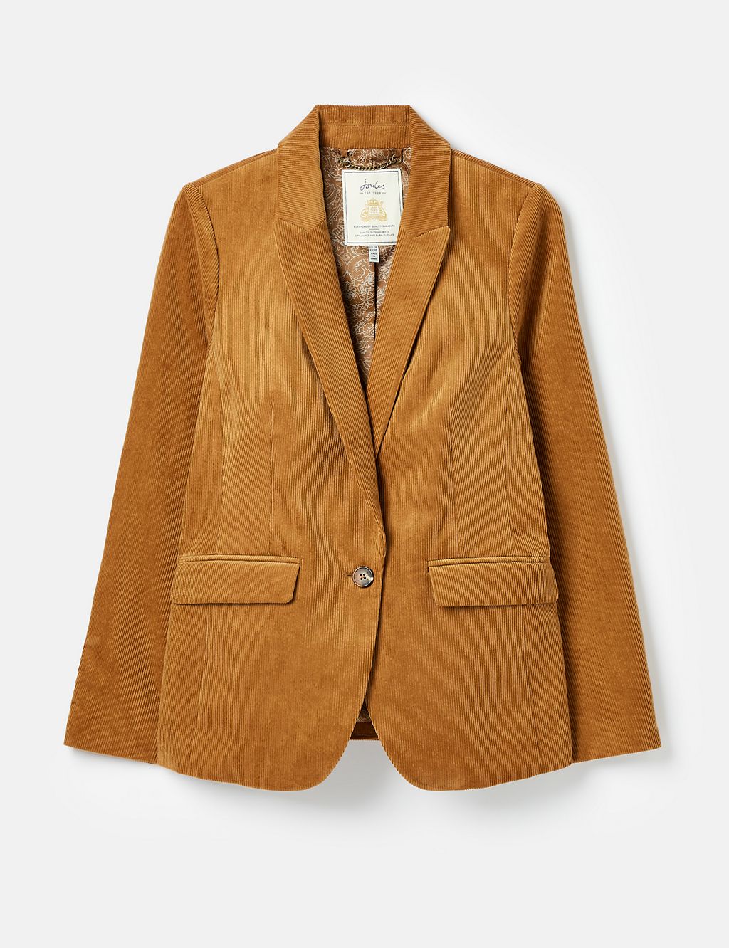 Cord Tailored Single Breasted Blazer 1 of 7
