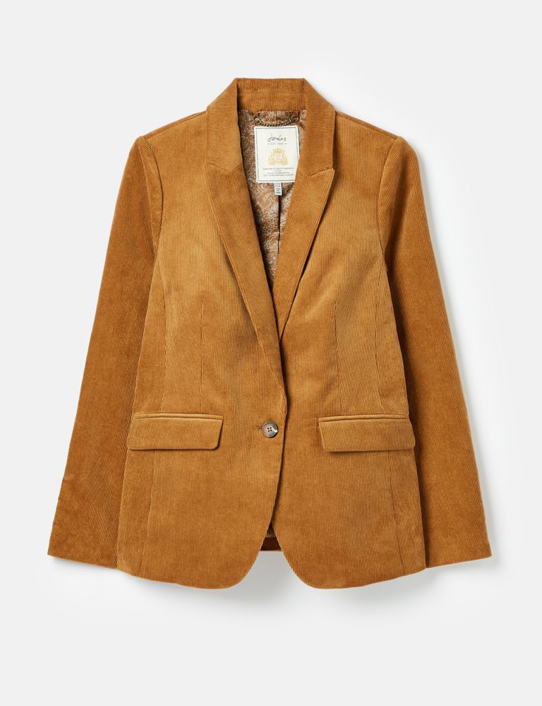 Cord Tailored Single Breasted Blazer 2 of 7