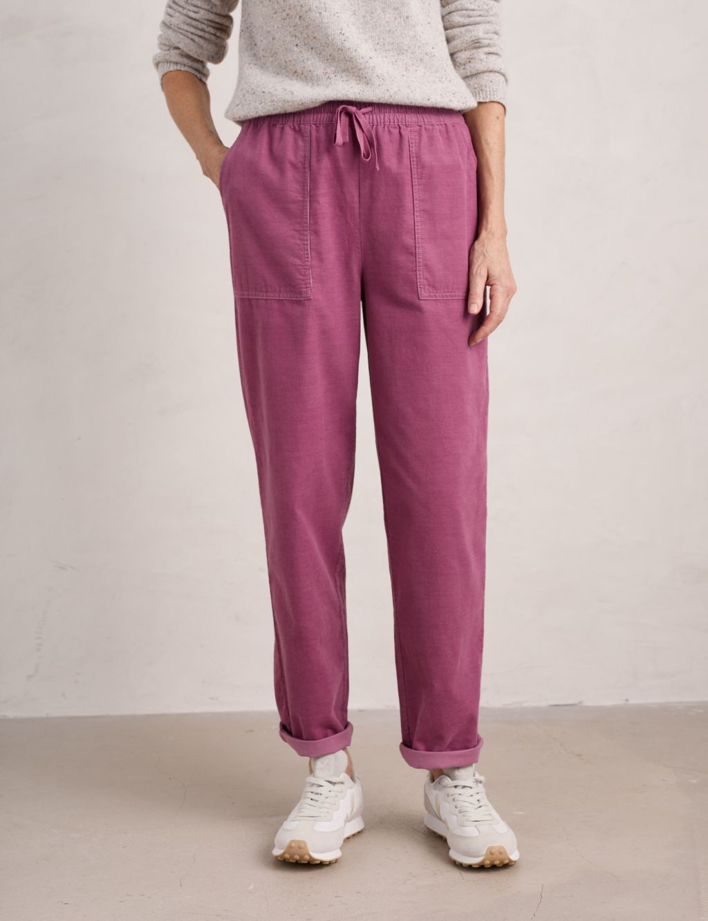 Cord Tapered Ankle Grazer Trousers | Seasalt Cornwall | M&S