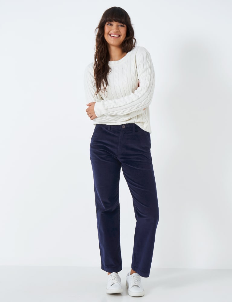 Cord Wide Leg Trousers Crew Clothing M S
