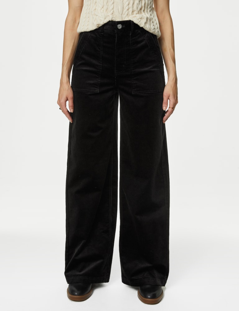 Cord Wide Leg Trousers | Per Una | M&S