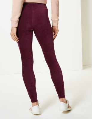 Corduroy Ankle Grazer Leggings, M&S Collection