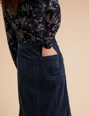 a line corduroy dress