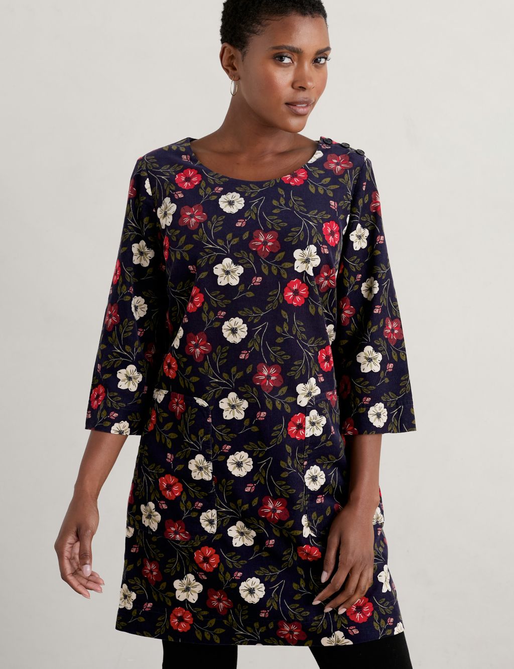 Corduroy Floral Tunic 3 of 5