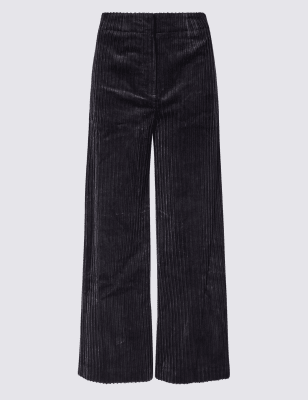 corduroy high waisted trousers