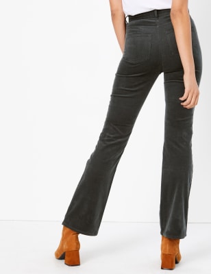 Cord flared trousers