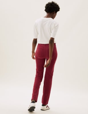 Corduroy Straight Leg Trousers M S Collection M S
