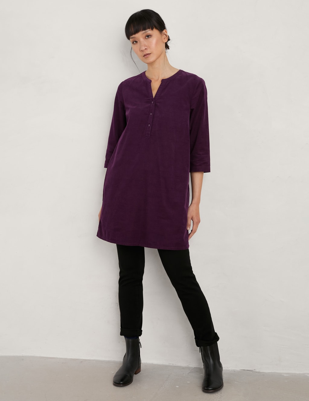 Corduroy Textured Tunic Seasalt Cornwall M&S