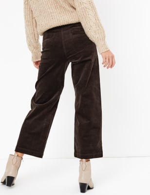 Cropped cord trousers Clearance