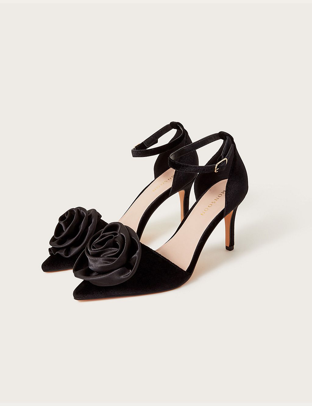 Corsage Ankle Strap Stiletto Heel Shoes | Monsoon | M&S