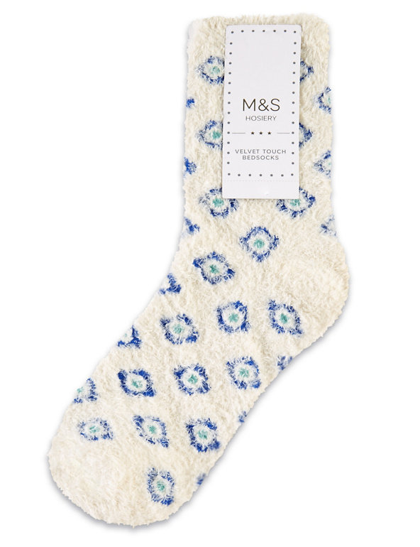 Cosy Boho Floral Bed Socks Image 1 of 2