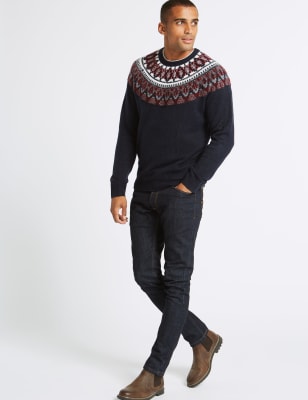 m&s fairisle jumper womens