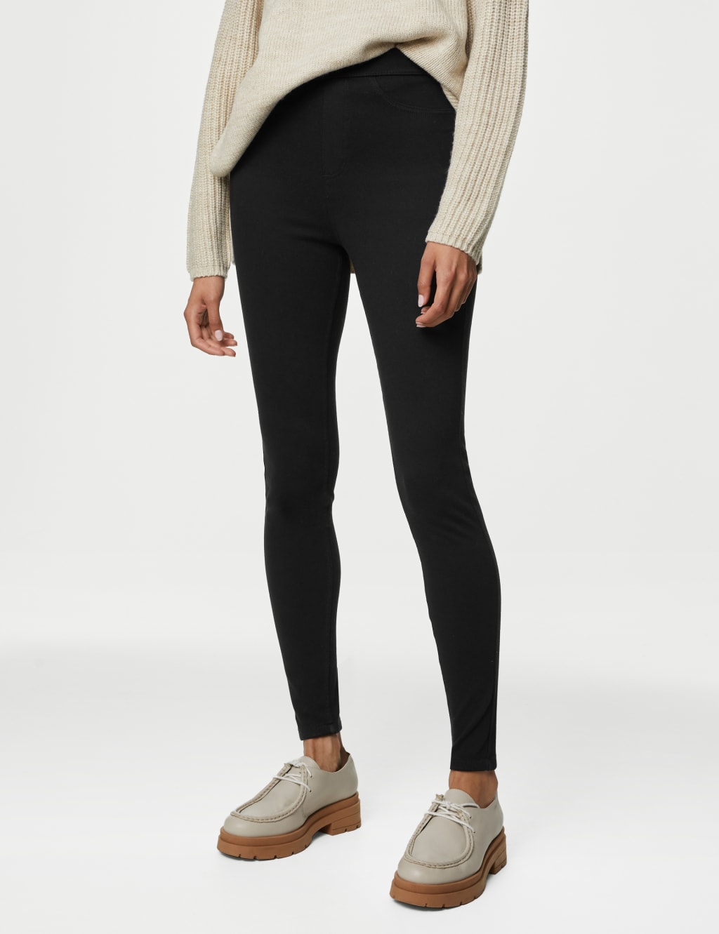 Marks and spencer jeggings with zips on sale