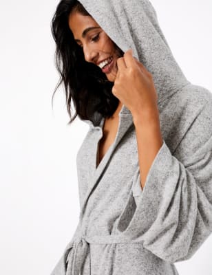 Cosy Knit Wrap Dressing Gown M S Collection M S