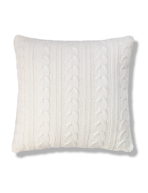 Cosy Knitted Cushion Image 1 of 2