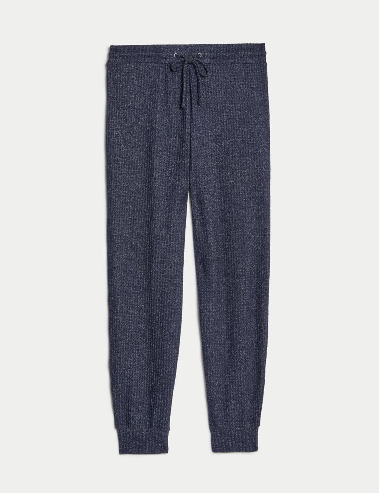 Cosy Lounge Glitter Waffle Joggers | M&S Collection | M&S