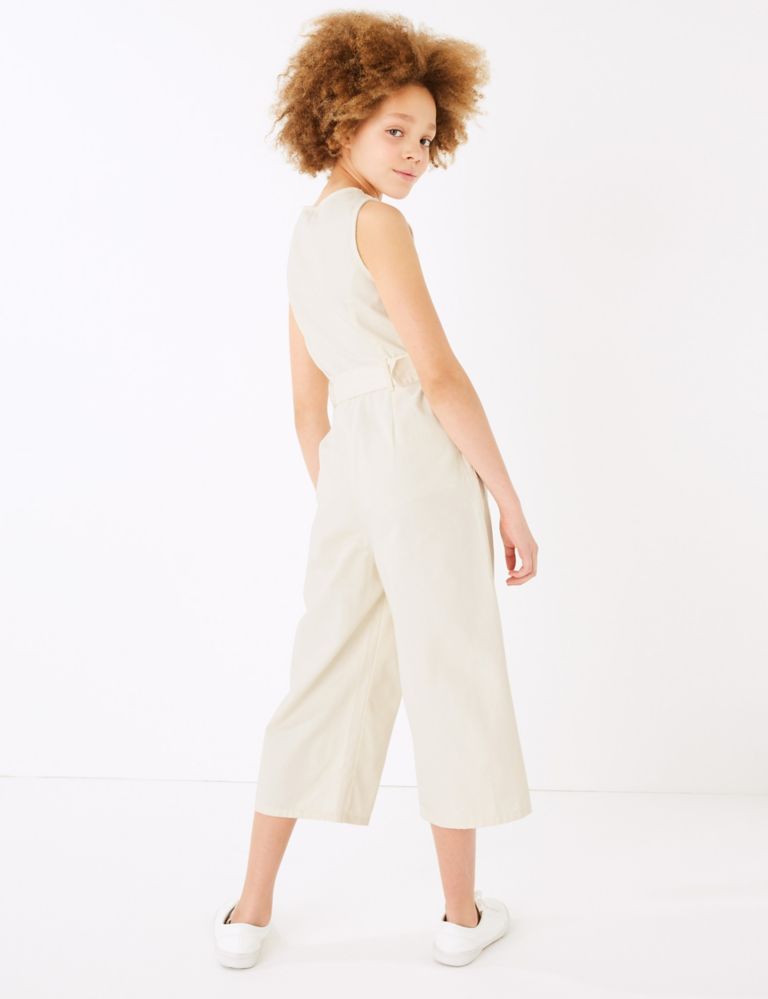 Cotton Belted Jumpsuit (6-16 Yrs) 4 of 4