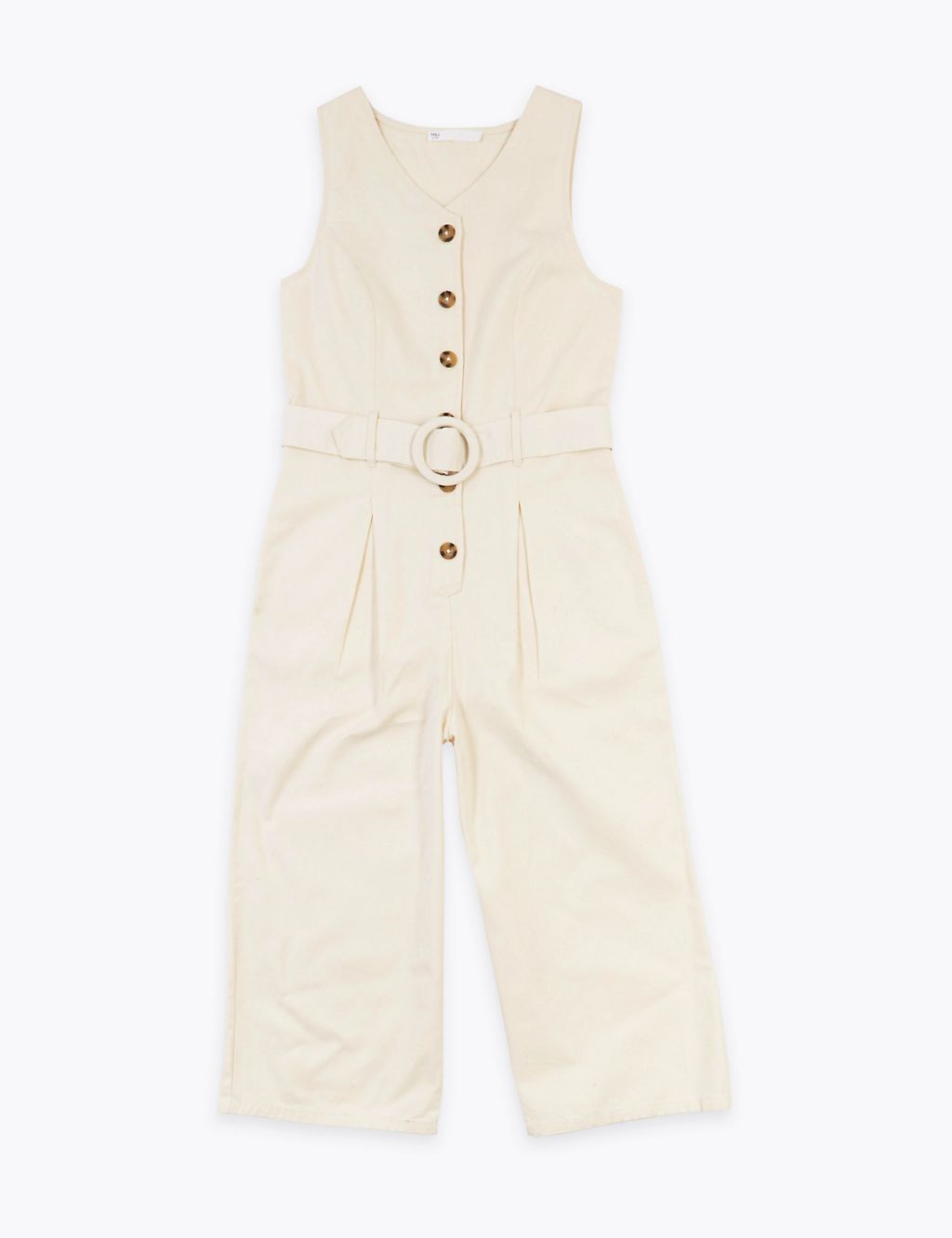 Cotton Belted Jumpsuit (6-16 Yrs) 1 of 4