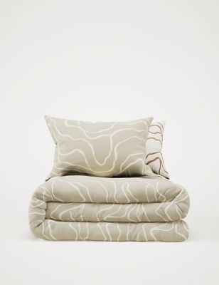Cotton Blend Abstract Bedding Set Image 2 of 5