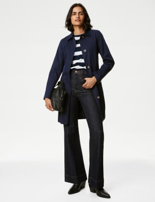 Marks and spencer 2025 ladies navy coats