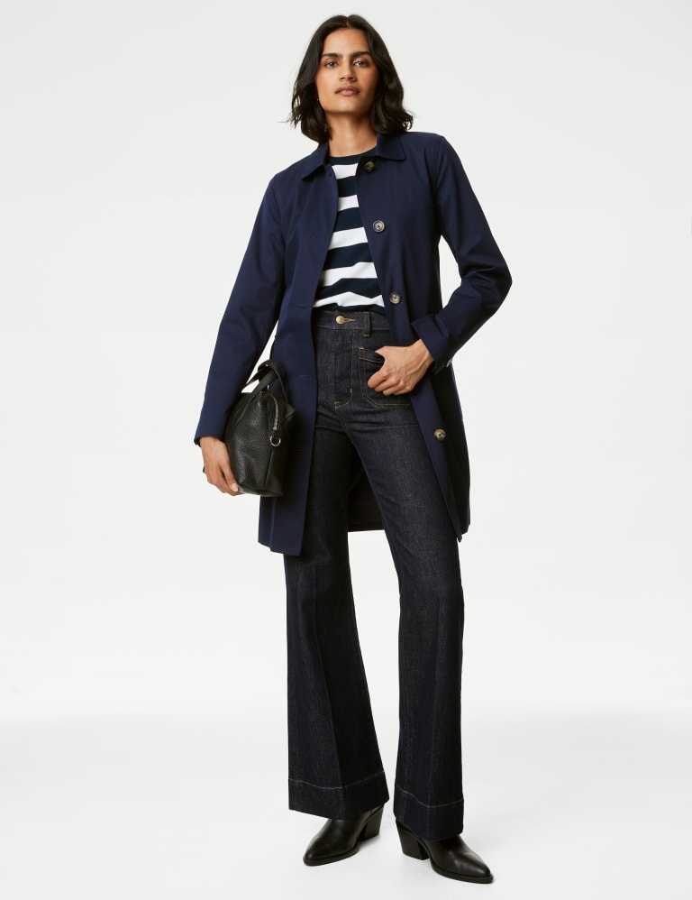 Navy coat marks cheap and spencer