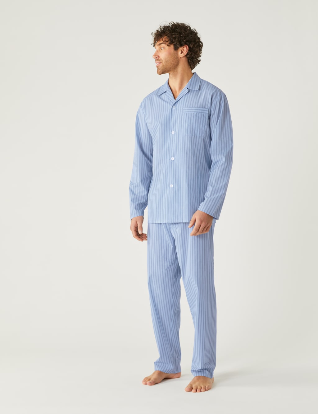 Cotton Blend Bengal Stripe Pyjama Set 2 of 5