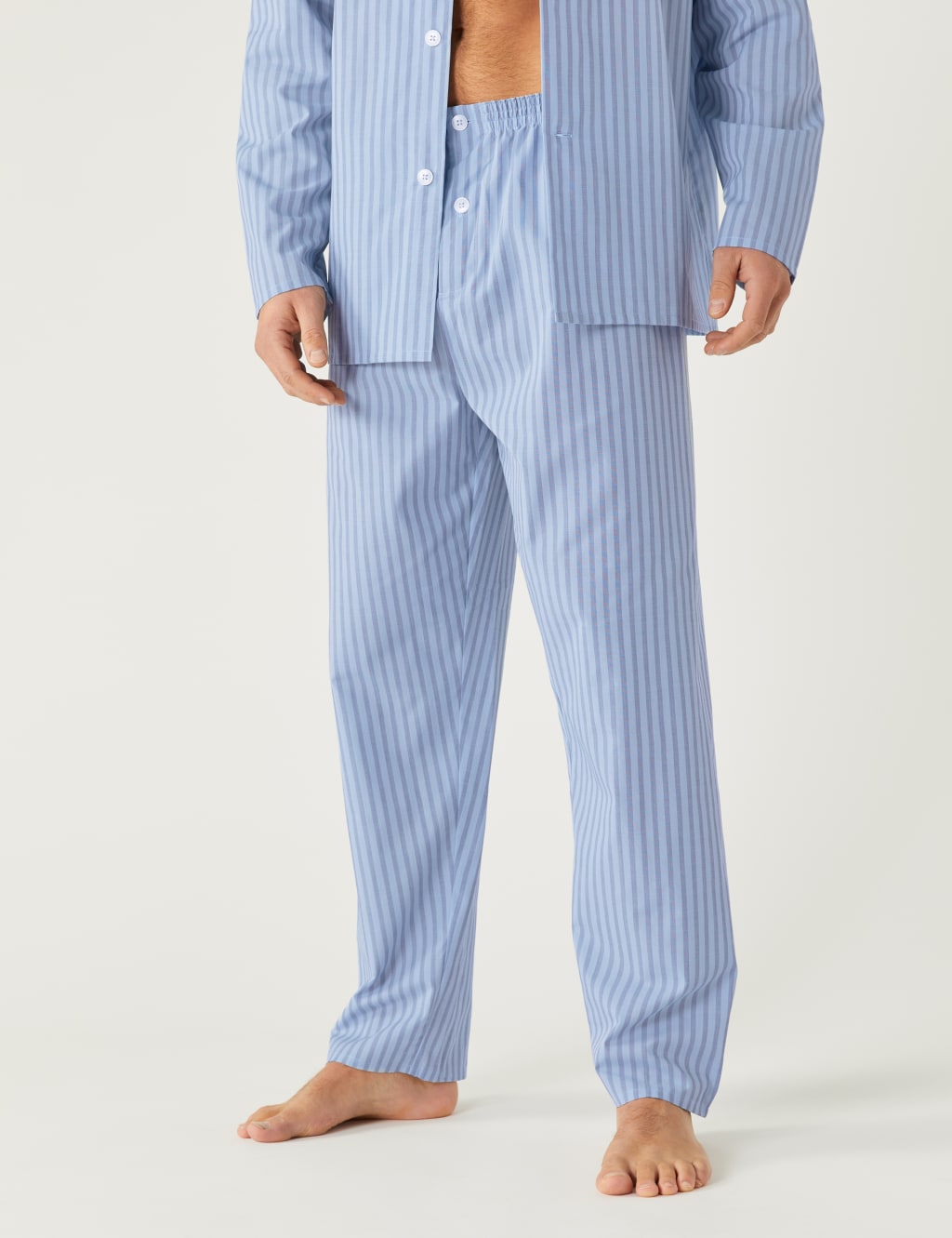 Cotton Blend Bengal Stripe Pyjama Set 4 of 5
