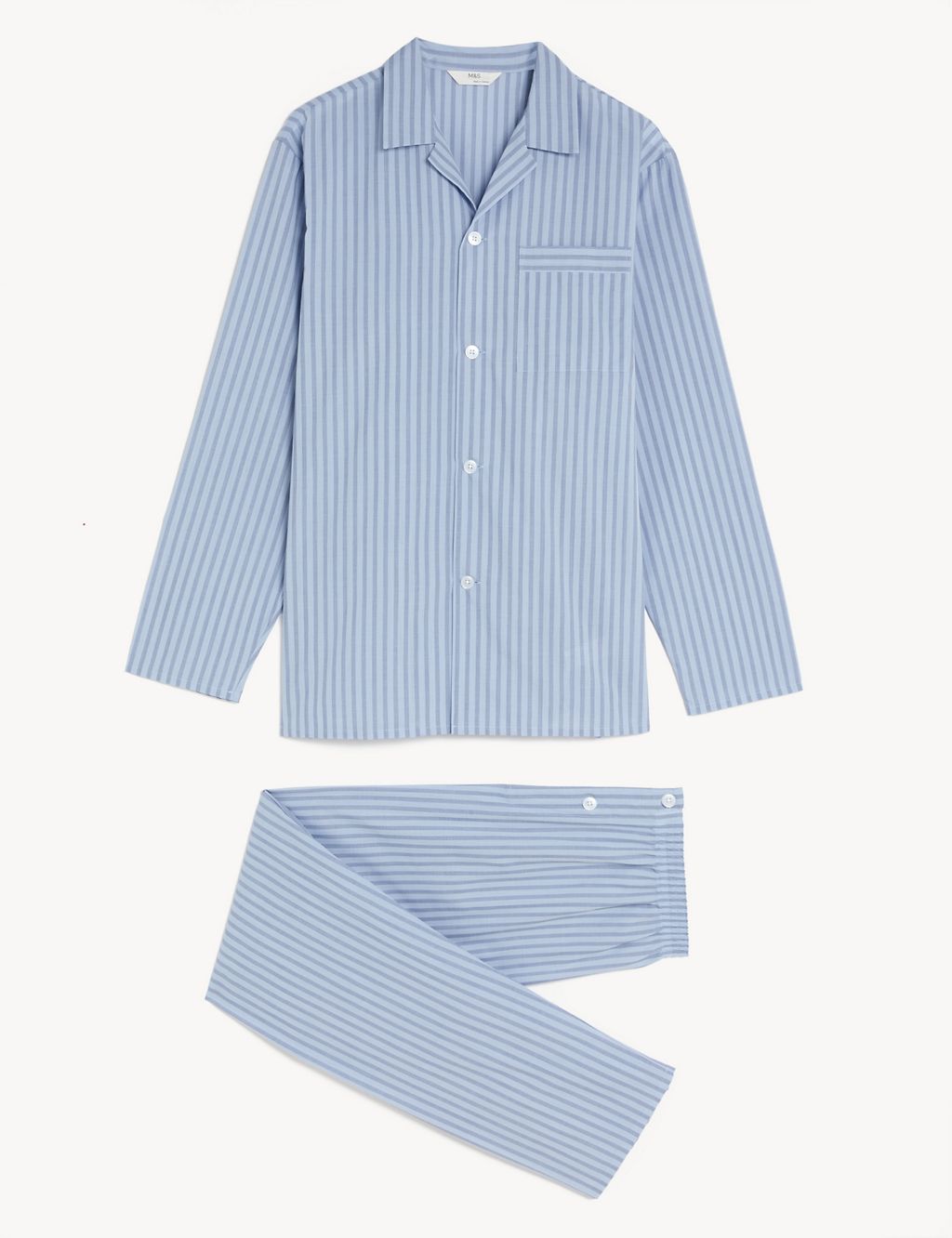 Cotton Blend Bengal Stripe Pyjama Set 1 of 5