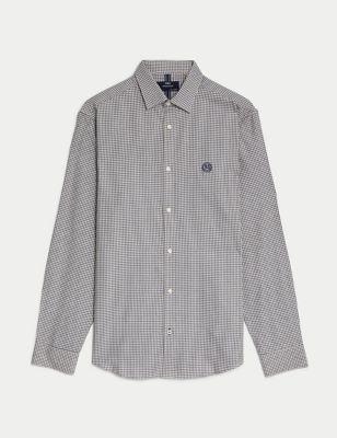 Cotton Blend Brushed Flannel Shirt Image 2 of 5