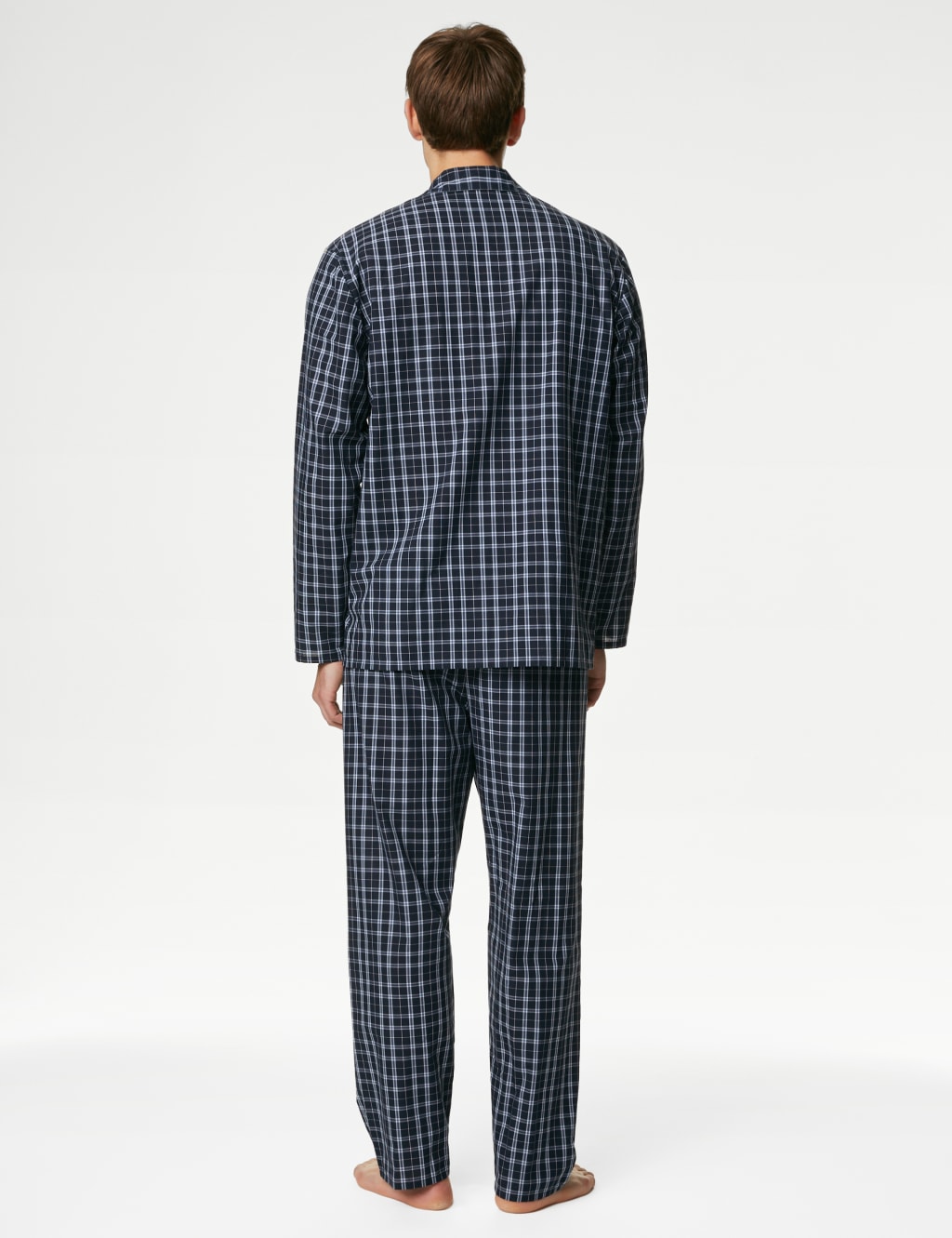 Cotton Blend Checked Pyjama Set 4 of 6