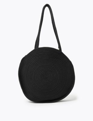 Fabric Circle Tote Bag, M&S Collection