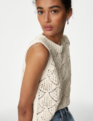 marks and spencer knitted tank top