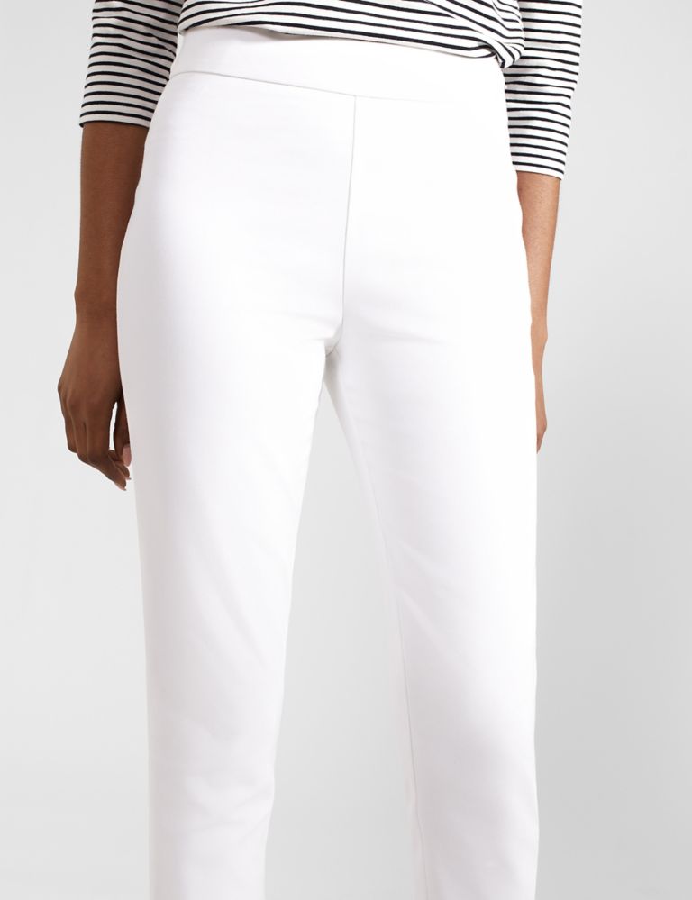 Cotton Blend Cropped Trousers 3 of 6