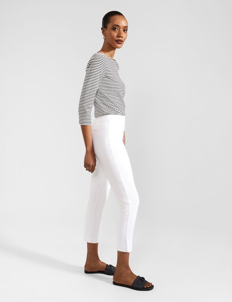Cotton Blend Cropped Trousers 5 of 6