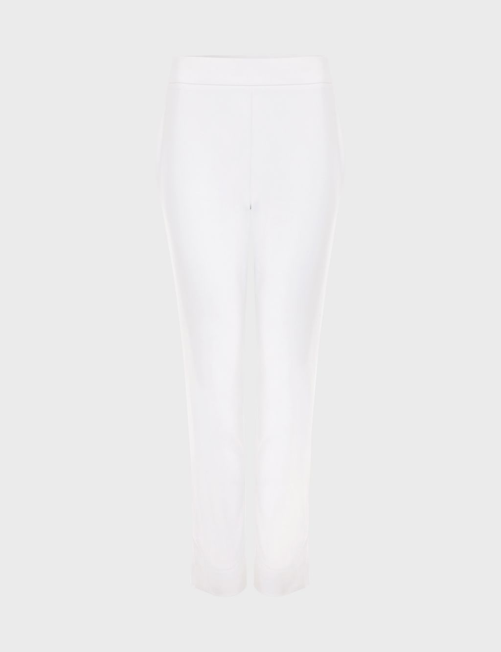 Cotton Blend Cropped Trousers 1 of 6