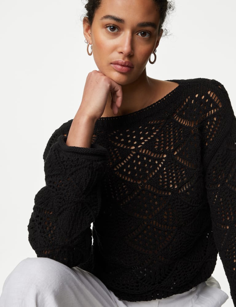 M&s ladies 2025 cotton jumpers