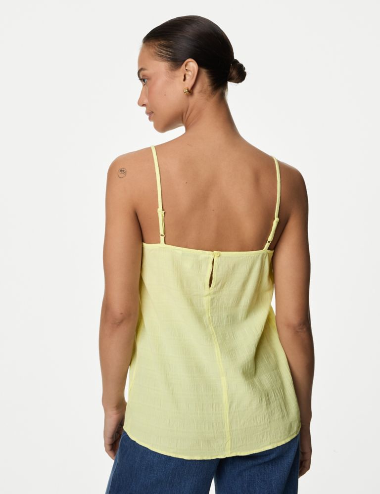 Cotton Blend Embroidered Square Neck Cami Top 5 of 5