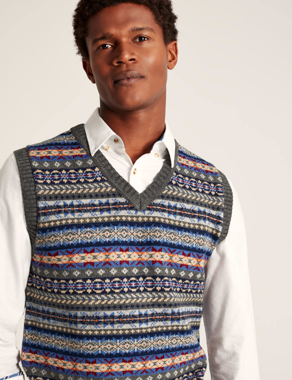 Mens fair isle sweater vest hotsell